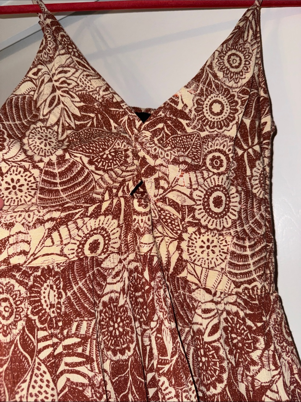 Angie Floral Twisted Front Midi Dressed - Picture 4 of 4